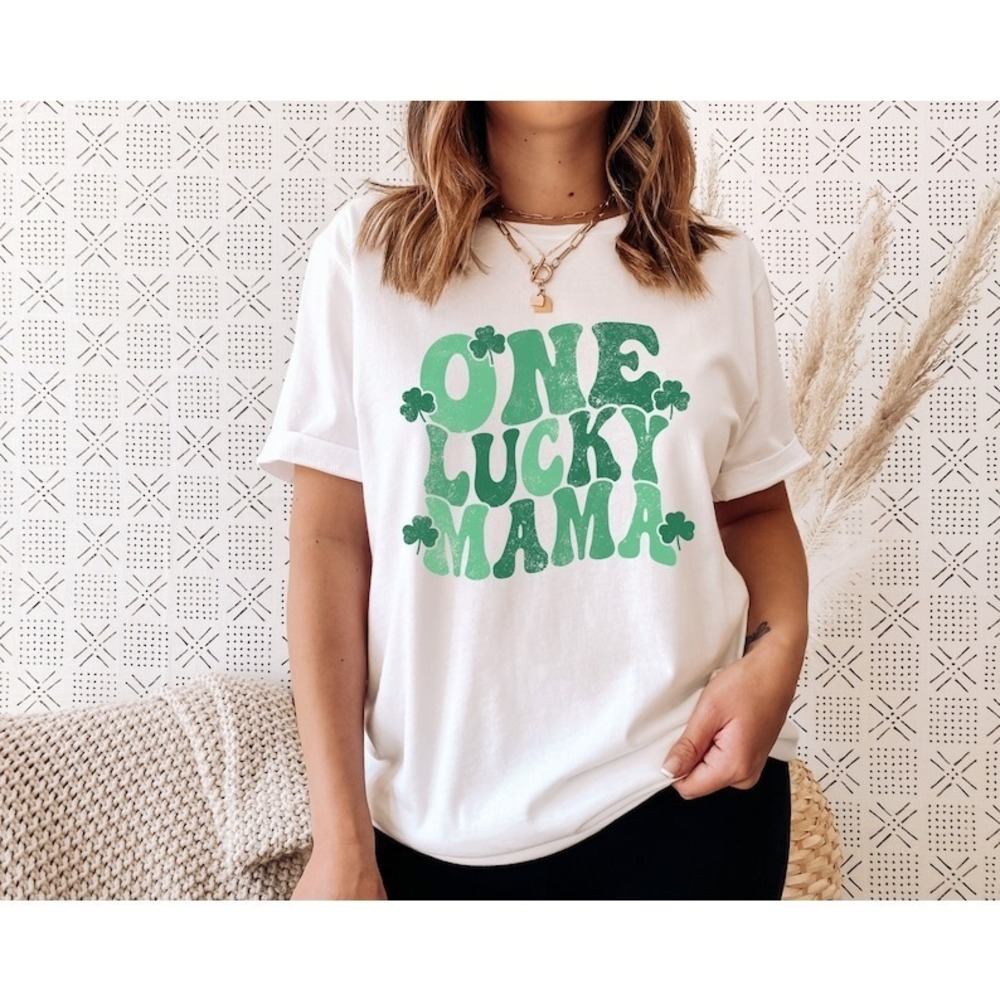 One Lucky Mama Shirt, Lucky Mom Shirt, St. Patricks Day Shirts For Mom
